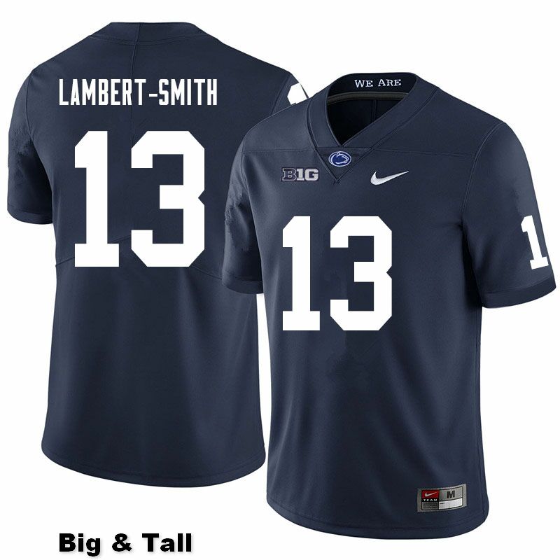 NCAA Nike Men's Penn State Nittany Lions KeAndre Lambert-Smith #13 College Football Authentic Big & Tall Navy Stitched Jersey OYG7698XR